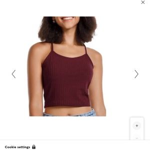 Brandy Melville Burgundy Ribbed Cami